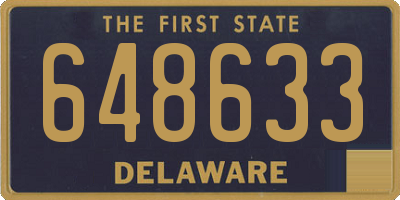 DE license plate 648633
