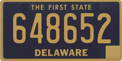 DE license plate 648652