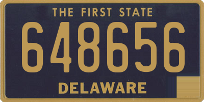 DE license plate 648656