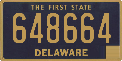 DE license plate 648664