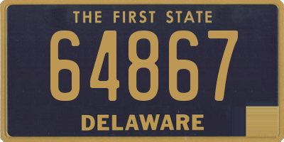 DE license plate 64867