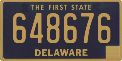 DE license plate 648676