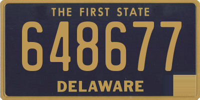 DE license plate 648677