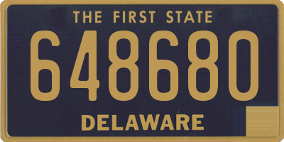 DE license plate 648680