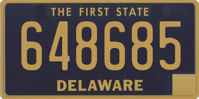 DE license plate 648685