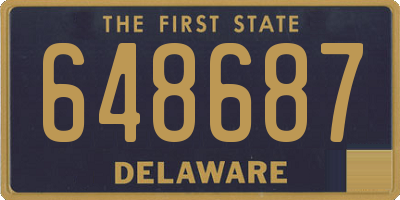 DE license plate 648687