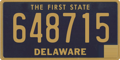 DE license plate 648715