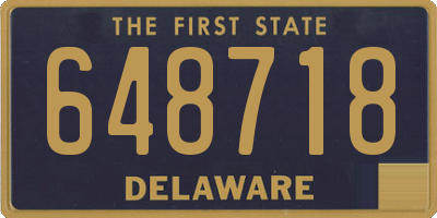 DE license plate 648718