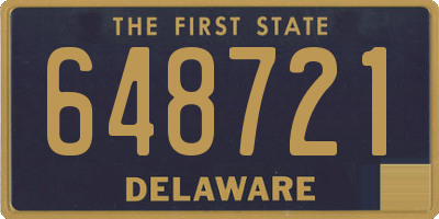 DE license plate 648721
