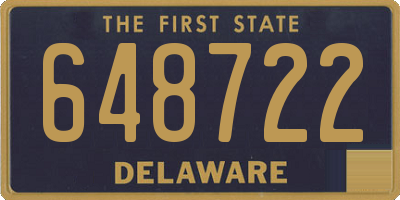 DE license plate 648722