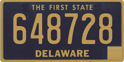 DE license plate 648728