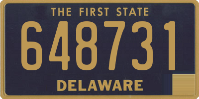 DE license plate 648731