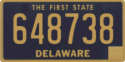 DE license plate 648738