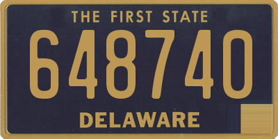 DE license plate 648740