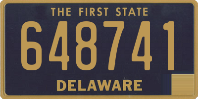 DE license plate 648741
