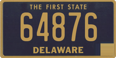 DE license plate 64876