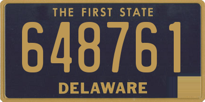 DE license plate 648761