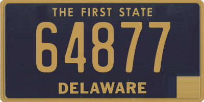 DE license plate 64877