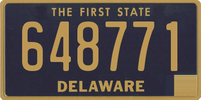DE license plate 648771