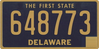 DE license plate 648773