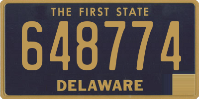 DE license plate 648774