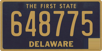 DE license plate 648775