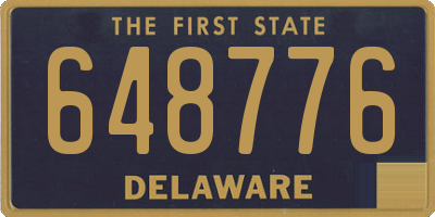 DE license plate 648776