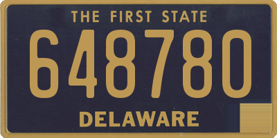 DE license plate 648780