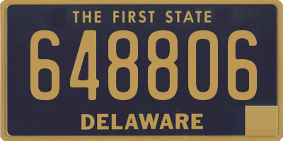 DE license plate 648806