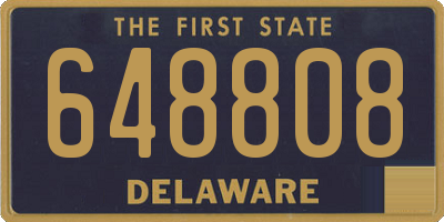 DE license plate 648808
