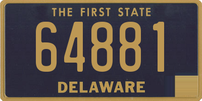 DE license plate 64881