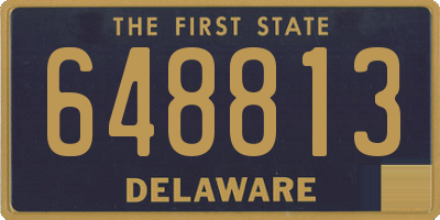 DE license plate 648813