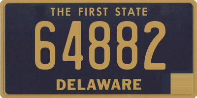 DE license plate 64882