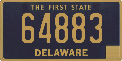 DE license plate 64883