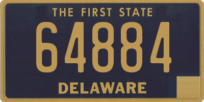 DE license plate 64884