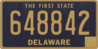 DE license plate 648842