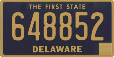 DE license plate 648852
