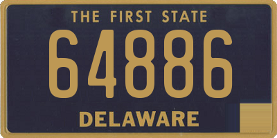 DE license plate 64886