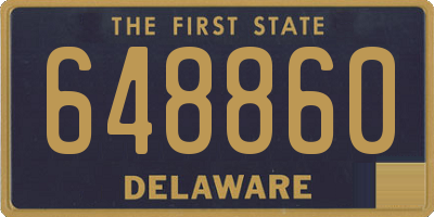 DE license plate 648860