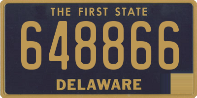 DE license plate 648866