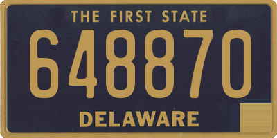 DE license plate 648870