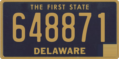 DE license plate 648871