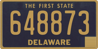 DE license plate 648873