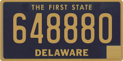 DE license plate 648880