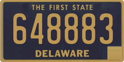 DE license plate 648883