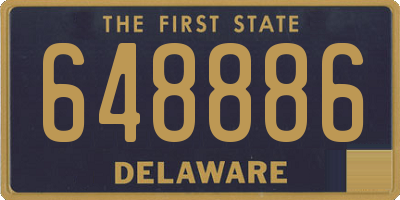 DE license plate 648886