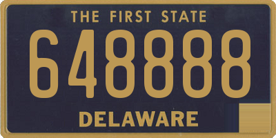 DE license plate 648888