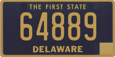 DE license plate 64889