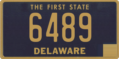 DE license plate 6489