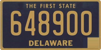DE license plate 648900
